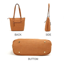 Load image into Gallery viewer, Shop tote bag angelinas palace shoulder bag organizer insert waterproof handbag pu leather sturdy zipper top handle purse women bags carry for office school travel shopping oyster