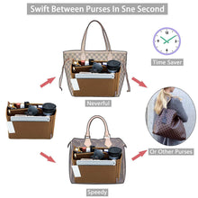 Load image into Gallery viewer, Best purse organizer felt bag organizer purse organizer insert for lv speedy neverfull graceful neverfull tote handbag shaper large lighting coffee