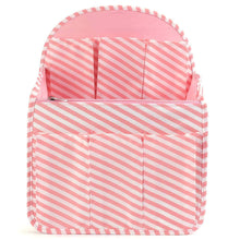 Load image into Gallery viewer, Best seller  xcharmer store backpack organizer insert travel purse multi pocket bag in bag organizer large backpack organizer large a pink stripe