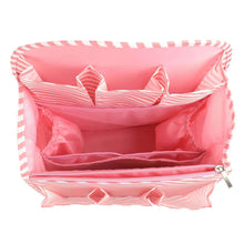 Load image into Gallery viewer, Budget friendly xcharmer store backpack organizer insert travel purse multi pocket bag in bag organizer large backpack organizer large a pink stripe