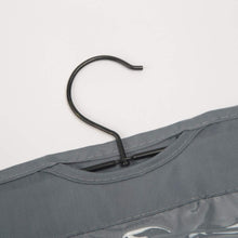 Load image into Gallery viewer, New stephenie hanging medium handbag purse organizer with dual sided 10 clear see through pockets 10 l x 12 1 2 w x 6 hinch closet wardrobe storage organization