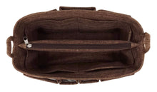 Load image into Gallery viewer, Shop here large handbag organizer insert with zipper fits lv speedy 35 neverfull mm tote bag purse 12x5 5 fabric lightweight washable great insert brown zipper