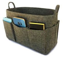 Load image into Gallery viewer, On amazon k m quality product medium purse insert organizer insert for longchamp cuir neo s lv speedy 30 handbag tote bag 10x5 easyswap inside gray