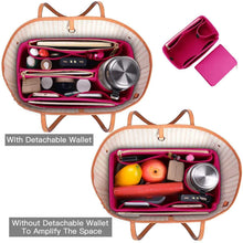 Load image into Gallery viewer, Products purse organizer felt bag organizer insert purse organizer for lv speedy neverfull tote handbag shaper 3 sizes large slender rosy
