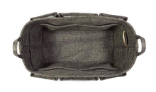 Load image into Gallery viewer, Organize with k m quality product medium purse insert organizer insert for longchamp cuir neo s lv speedy 30 handbag tote bag 10x5 easyswap inside gray