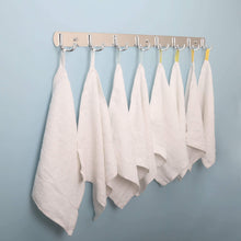 Load image into Gallery viewer, Discover the webi wall mounted coat rack 30 inch 8 dual hooks 16 hooks heavy duty coat hook rack rail double prong hooks for bathroom kitchen office entryway closet purse silver