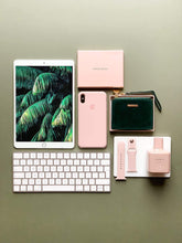 Load image into Gallery viewer, Discover the best serman brands slim wristlet card case holder small rfid blocking wallet change purse for women keychain removable wristlet strap velvet emerald ch