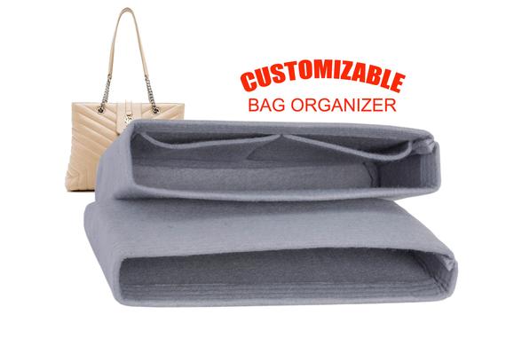 For "Medium YSL Saint Laurent Loulou Bag" Bag Insert Organizer, Set Of -2, In 7.5 inch/ 19 cm height-Worldwide Shipping 3-5 Days by SenamonBagOrganizer