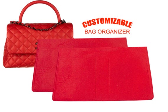 For "Medium Coco Handle Flap Ch.anel Caviar Quilted Bag" Bag Organizer In 6 inch /16 cm Height, Worldwide-Shipping Time 3-5 Days by SenamonBagOrganizer