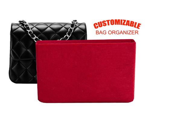 For "Mini Ch.anel Square Bag" Bag Organizer In 4 inch /9 cm Height, Worldwide-Shipping Time 3-5 Days by SenamonBagOrganizer