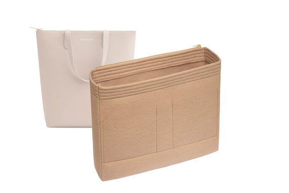For "Tall Structured Leather Zipper Tote" Bag Insert Organizer In 8,6Inches/22cm Height, Purse Insert Organizer, Bag Shaper by SenamonBagOrganizer