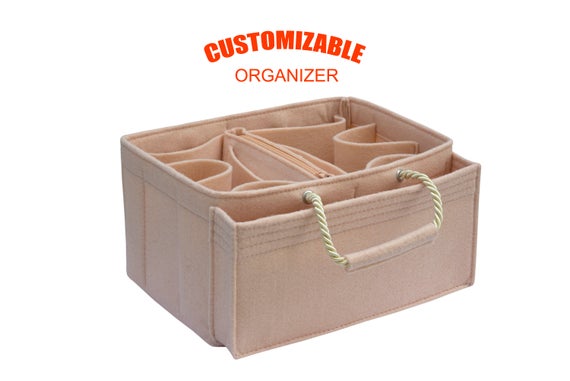 For "Diaper Bag" Organizer Nappy Bag With Extra Wide Compartments, Purse Organizer Bag Insert, Nursing Bottle, Bottle Holder by SenamonBagOrganizer