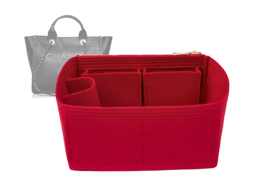For "Ch.anel - Small Deauville Shopping Studded Calfskin Leather Bag" Bag Insert Organizer,Bag liner- Worldwide Shipping 3-5 Days by SenamonBagOrganizer