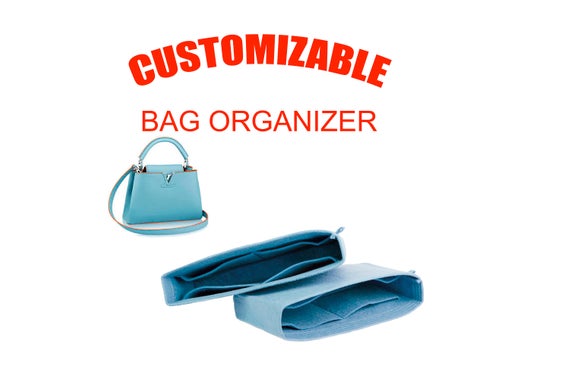 Louis Vuitton Capucines BB  purse insert organizer bag insert with Ipad placebag shaper - SET OF 2 / Express shipping by SenamonBagOrganizer