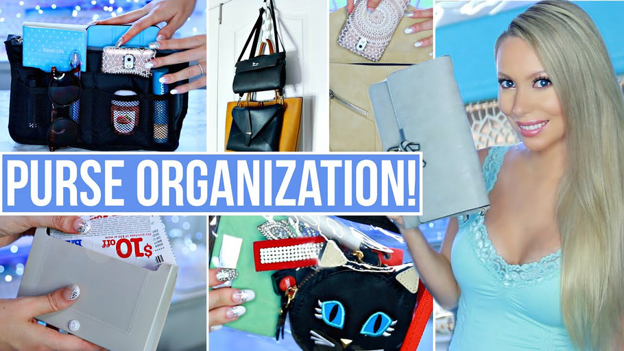 Easy ideas for how to organize your purse – both a small and big bag