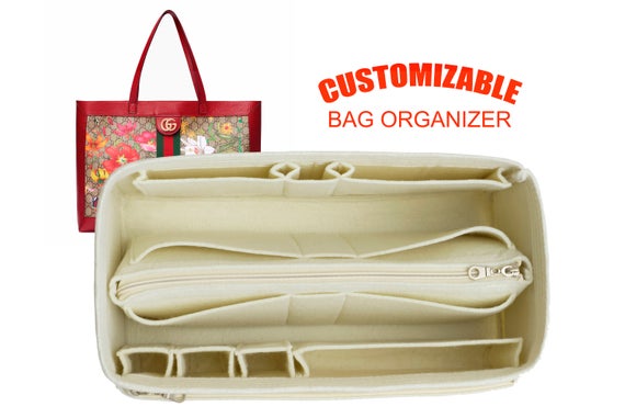 For "Gu.cci Ophidia GG Flora Medium Tote" Bag Organizer In 6 inch /15 cm Height, Worldwide-Shipping Time 3-5 Days by SenamonBagOrganizer
