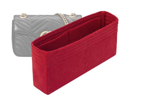 For "Marmont Matelassé Shoulder Small" Bag Insert, Purse Insert Organizer, Bag Shaper - Worldwide Shipping 4-6 Days by SenamonBagOrganizer