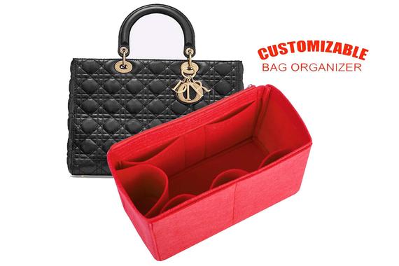 For Lady Dior LARGE bag organizer purse insert organizer, bag shaper, Express shipping by SenamonBagOrganizer
