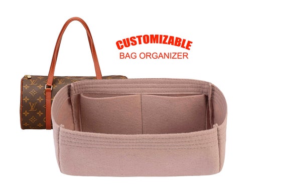 For "LV Papillon 30 Bag" Purse Insert Organizer, Bag Organizer In 4 inch /12 cm Height- Worldwide Shipping 3-5 Days by SenamonBagOrganizer