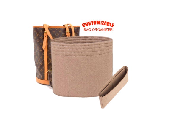 For "LV Bucket Pouch GM Bag" Purse Insert Organizer, Bag Organizer In 4 inch /8.5 cm Height- Worldwide Shipping 3-5 Days by SenamonBagOrganizer
