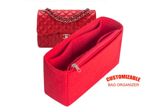 For JUMBO Classic Chanel Single Flap bag insert organizer purse insert, bag shaper, EXPRESS SHIPPING by SenamonBagOrganizer