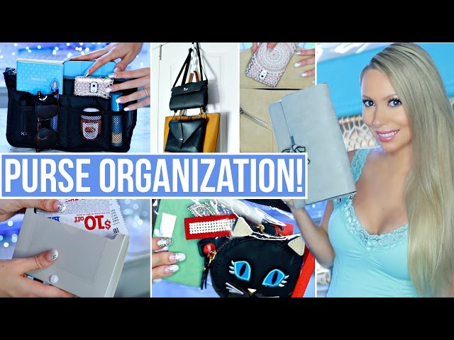 Easy ideas for how to organize your purse – both a small and big bag
