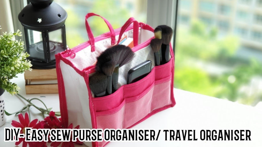 Learn to sew Purse organiser/Travel organiser/ with step by step instructions
