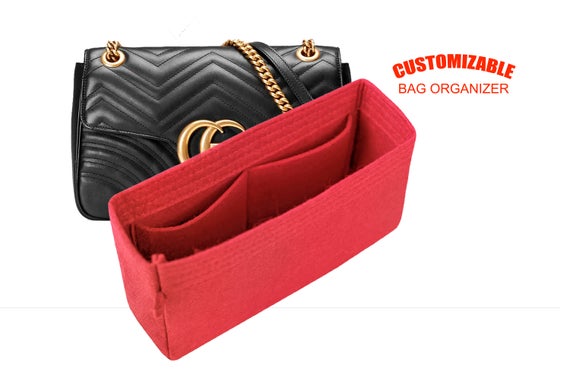 For "Medium Gu.cci Marmont Matelassé Shoulder Bag" Bag Organizer In 5 inch /13 cm Height, Worldwide-Shipping Time 3-5 Days by SenamonBagOrganizer