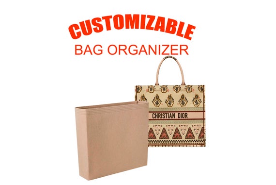 Dior Book Tote bag insert organizer (12" hight/ until the top), purse insert organizer, bag shaper, EXPRESS SHIPPING by SenamonBagOrganizer