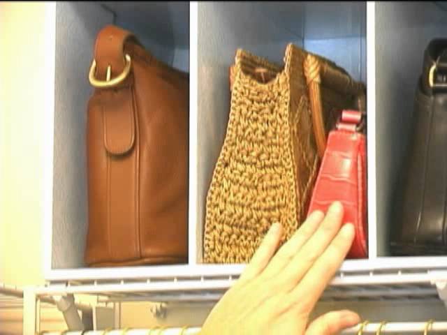 Park-a-Purse is the perfect organizer to keep handbags clutter-free and tangle-free