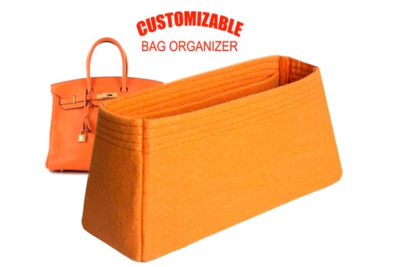 For "Hermes Birkin 30 Bag" Purse Insert Organizer, Bag Organizer In 5 inch /13 cm Height- Worldwide Shipping 3-5 Days by SenamonBagOrganizer