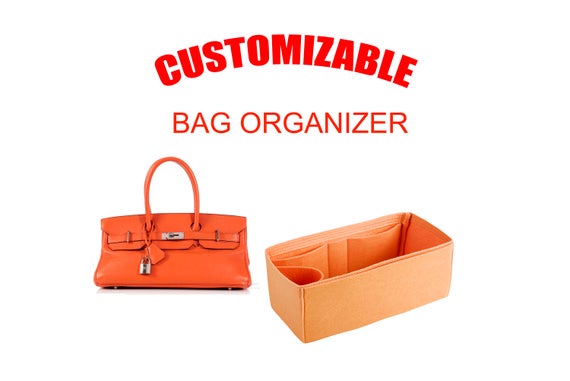 Hermes birkin JPG 42 bag insert organizer,Hermes Shoulder Birkin purse insert with Ipad place bag shaper with handles ,EXPRESS SHIPPING by SenamonBagOrganizer