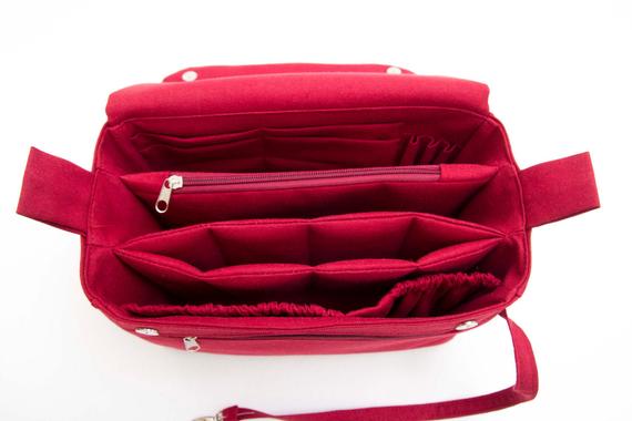 LONGCHAMP BAG organizer,Purse insert organizer ,constant clutch+ Ipad case + keychain +creditcard+pen holder+flap, ,Express shipping by SenamonBagOrganizer