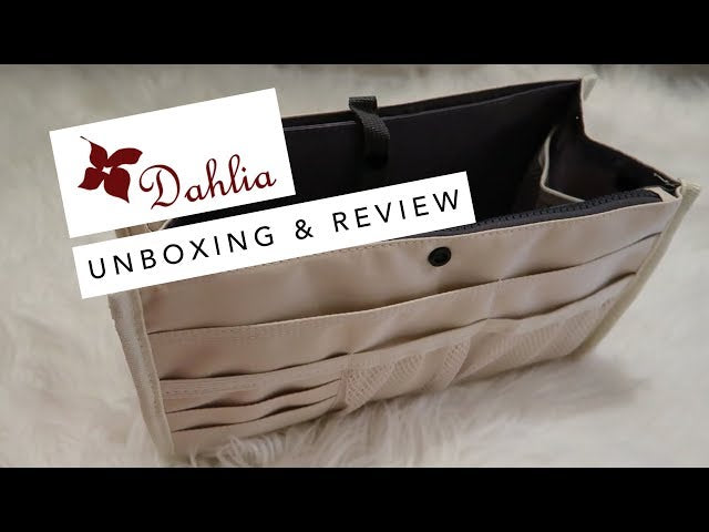 In this video, I unbox and give a review of the Dahlia Patented Sturdy Flexible Handbag Purse Organizer Insert in Tan