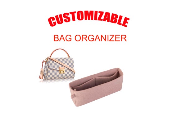 For "L. V CROISETTE " purse liner (Type 2),Purse insert,bag insert organizer- Color Option available - Express shipping by SenamonBagOrganizer
