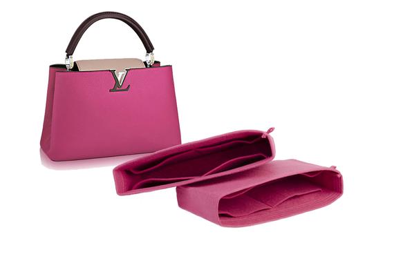 L. V Capucines MM PM purse insert organizer bag insert with Ipad placebag shaper - Set of 2 / Express shipping by SenamonBagOrganizer
