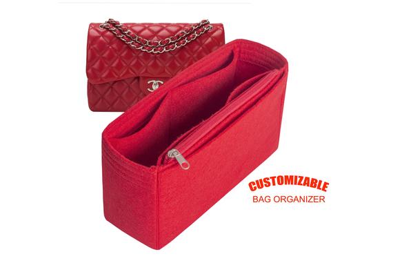 For JUMBO Classic Cha.nel Single Flap bag insert organizer purse insert, bag shaper, EXPRESS SHIPPING by SenamonBagOrganizer
