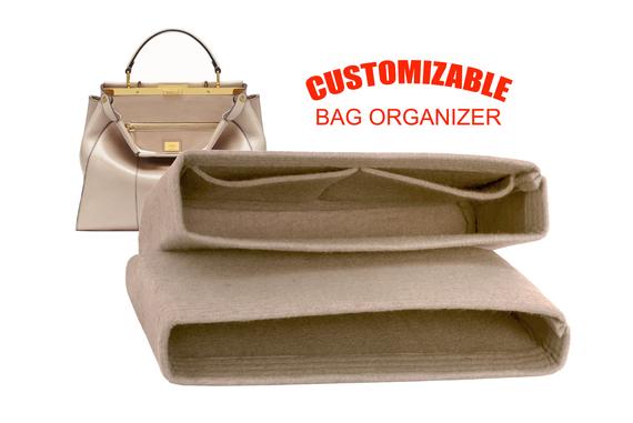 For "Fendi Peekaboo iconic large black" SET OF -2, Bag Organizer In 5 inch /13 cm Height, Worldwide-Shipping Time 3-5 Days by SenamonBagOrganizer