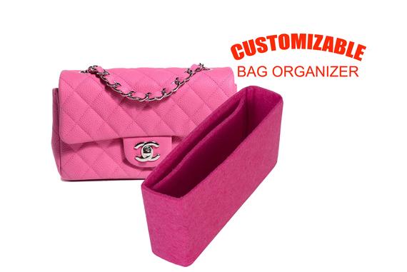 For Cha.nel Mini Rectangular Flap bag organizer in pivoine color, purse insert, bag shaper, EXPRESS SHIPPING by SenamonBagOrganizer