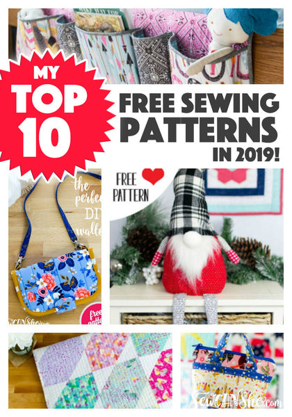 My Top 10 Free Sewing Patterns in 2019!