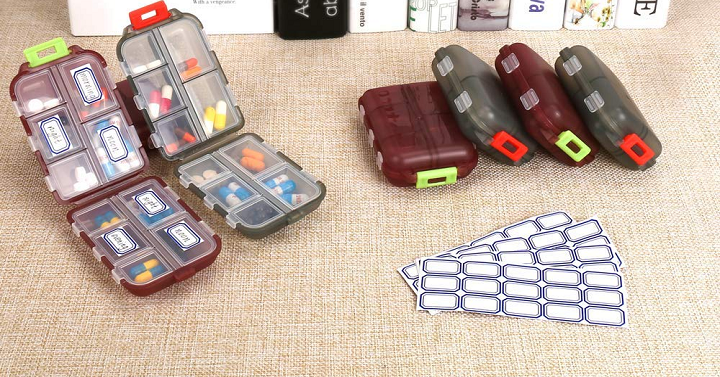 Travel Pill Organizer 2 Pack Only $4.99! (Reg $8.99)