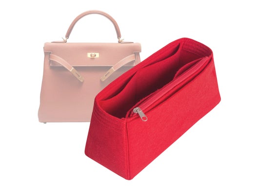 For "Kelly Retourne 32" Bag Insert, Purse Insert Organizer, Bag Shaper, Bag Liner - Worldwide Shipping 4-6 Days by SenamonBagOrganizer