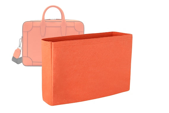 For "Belgrave Single Document Holder Mandarin Orange Heavy Grain" Purse Insert Organizer- Worldwide Shipping 4-6 Days by SenamonBagOrganizer