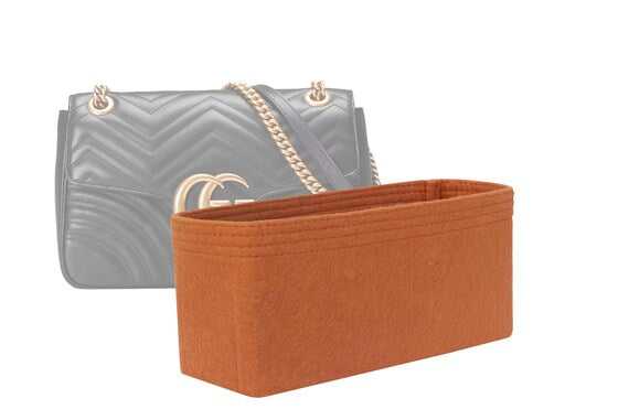 For "Marmont Matelassé Shoulder Bag Medium" 5 inches/ 13 cm Height Insert Organizer, Purse Insert Organizer - Worldwide Shipping 4-6 Days by SenamonBagOrganizer