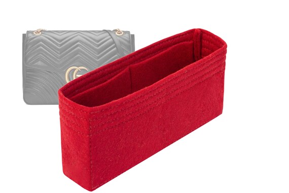 For "Marmont Matelassé Shoulder Bag Large" Bag Insert Organizer, Purse Insert Organizer, Bag Shaper - Worldwide Shipping 4-6 Days by SenamonBagOrganizer