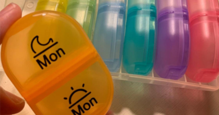 Multi-Colored Daily Pill Organizers from $5.99 on Amazon | Awesome Reviews