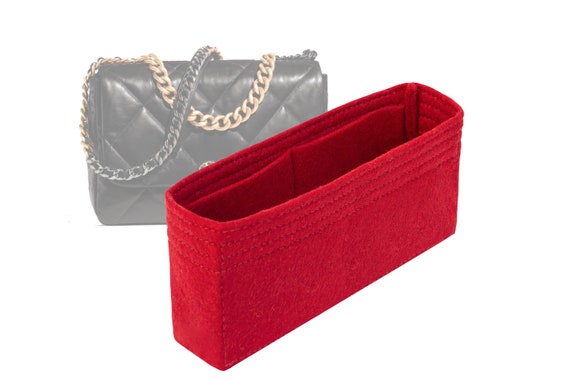 For "19 Flap Bag Maxi-Bottom Length 36cm/4.2Inches" Bag Insert Organizer In19cm/7.5Inches Height Purse Insert Organizer, Bag Liner by SenamonBagOrganizer