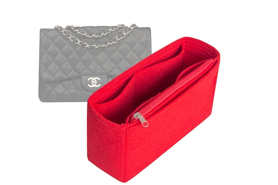 For "Single Flap Bag Jumbo" Bag Insert Organizer in 5.1 inch/13 cm height, Purse Insert Organizer, Bag Shaper - Worldwide Shipping 4-6 Days by SenamonBagOrganizer