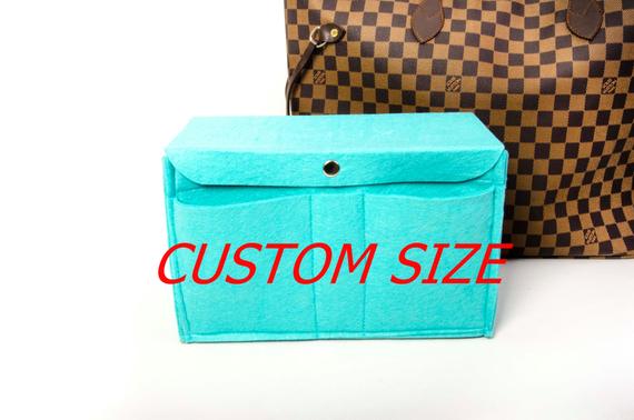 CUSTOM SIZE Purse insert organizer bag insert with Ipad place  / Color Option available, Express SHIPPING by SenamonBagOrganizer
