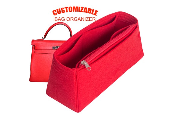 For "Hermes Kelly 35 Bag" Purse Insert Organizer, Bag Organizer In 6 inch / 16 cm Height-  Worldwide Shipping 3-5 Days by SenamonBagOrganizer